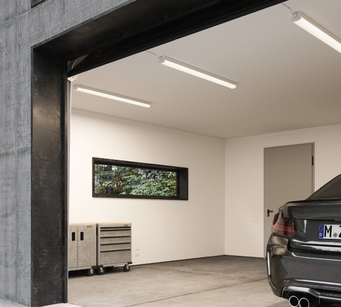 Lighting in the garage and basement