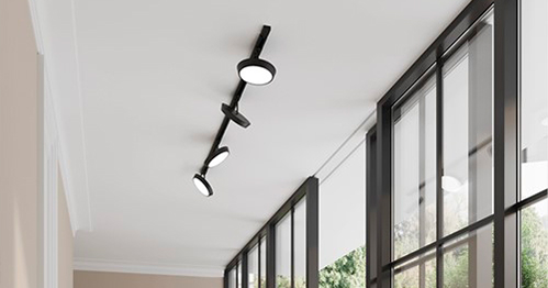 Designer shop track lighting